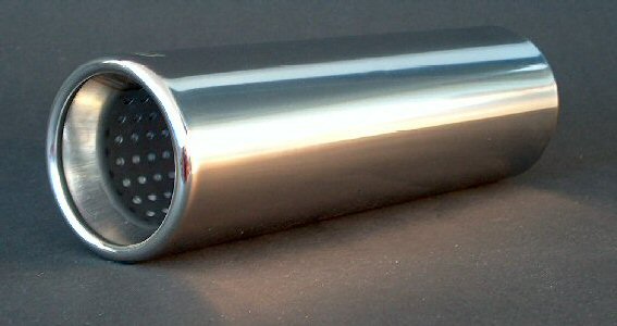 Endrohr mit Absorber, Auspuffblende, Rund Ø 100 mm - ATU