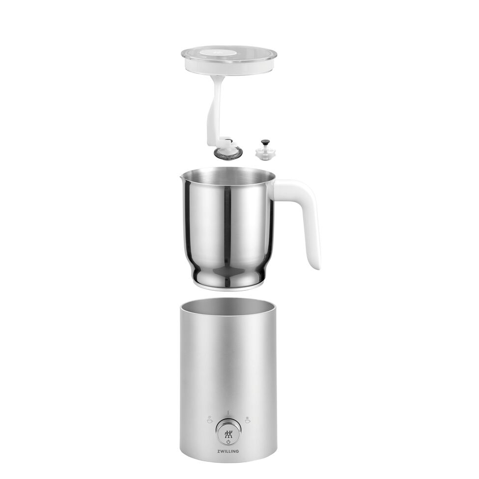 Milchaufschäumer, 400 ml, Silber