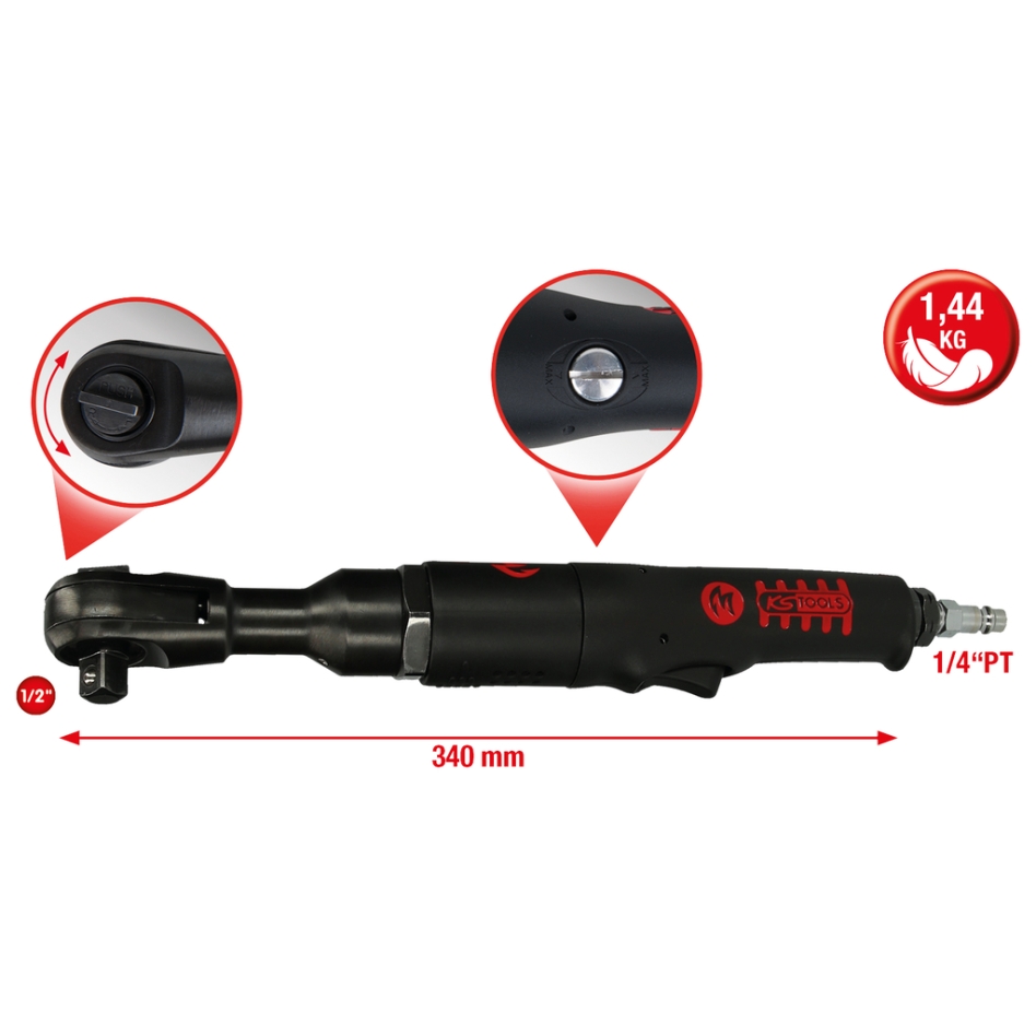 Cheie pneumatică cu impact KS Tools 515.1185 de înaltă calitate, cu 1/2