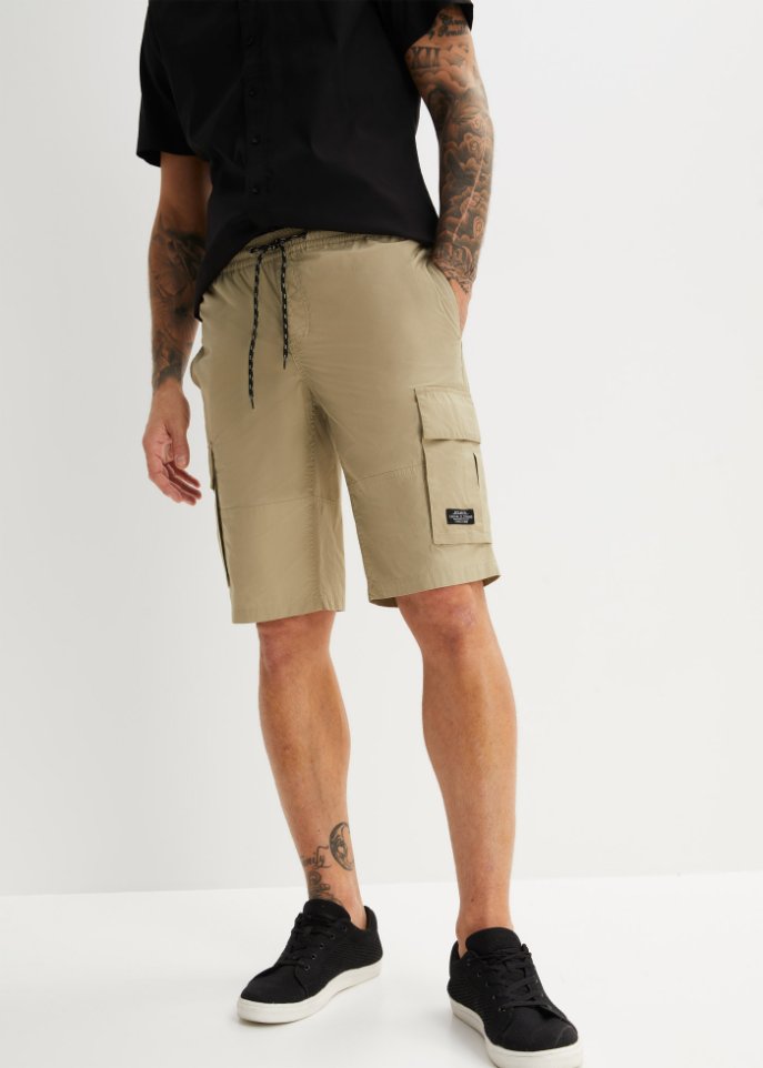 Schlupf-Cargo-Bermuda m. Komfortschnitt, Regular Fit