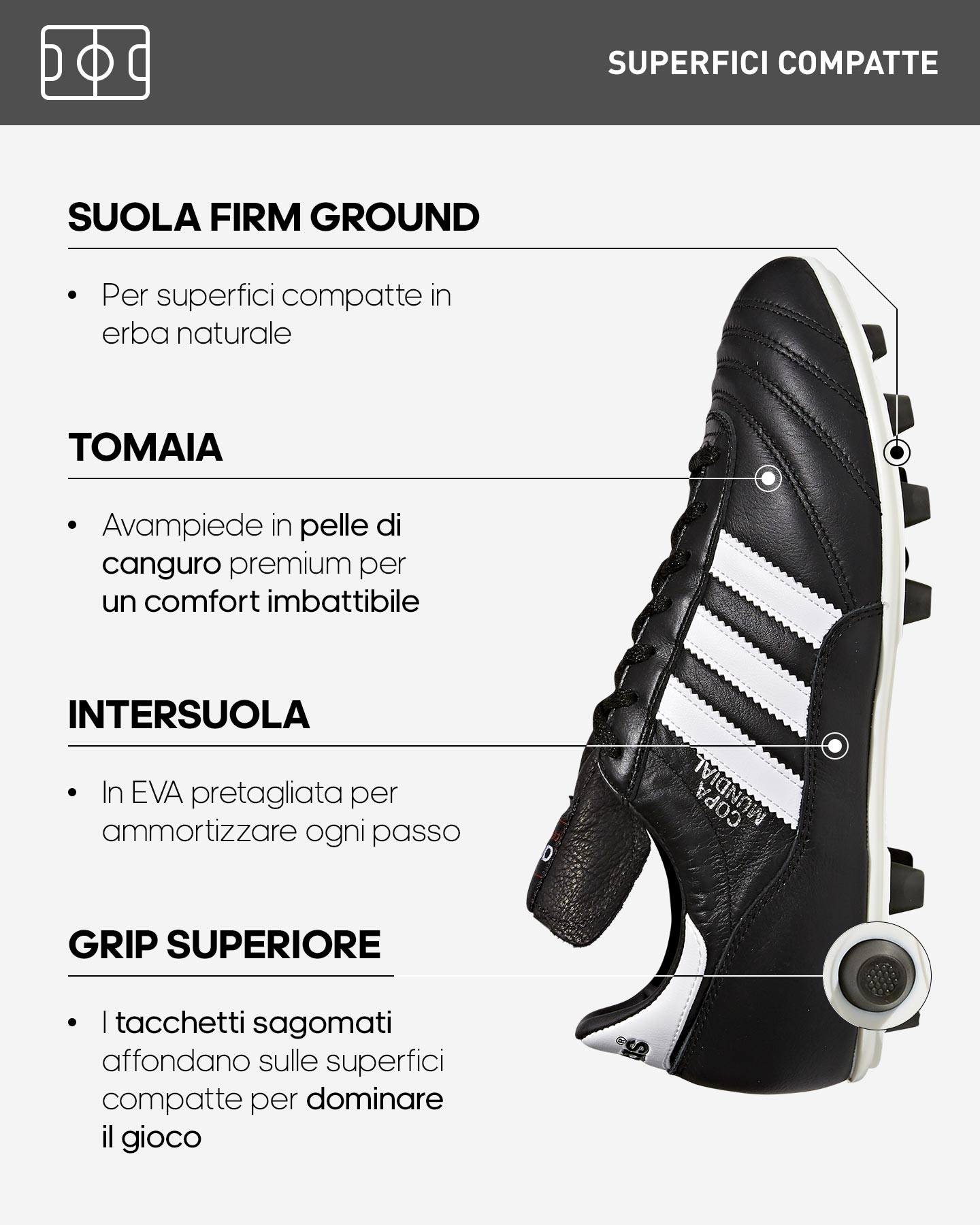 Męskie buty Adidas Copa Mundial FG Calcio 015110