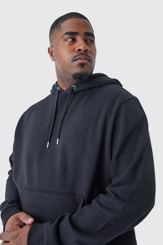 Plus kastiger Basic Hoodie