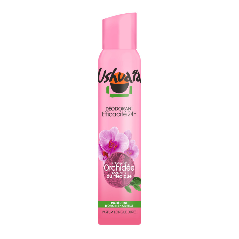 ushuaïa Déodorant Classique Déodorant Spray Orchidée du Mexique 24h