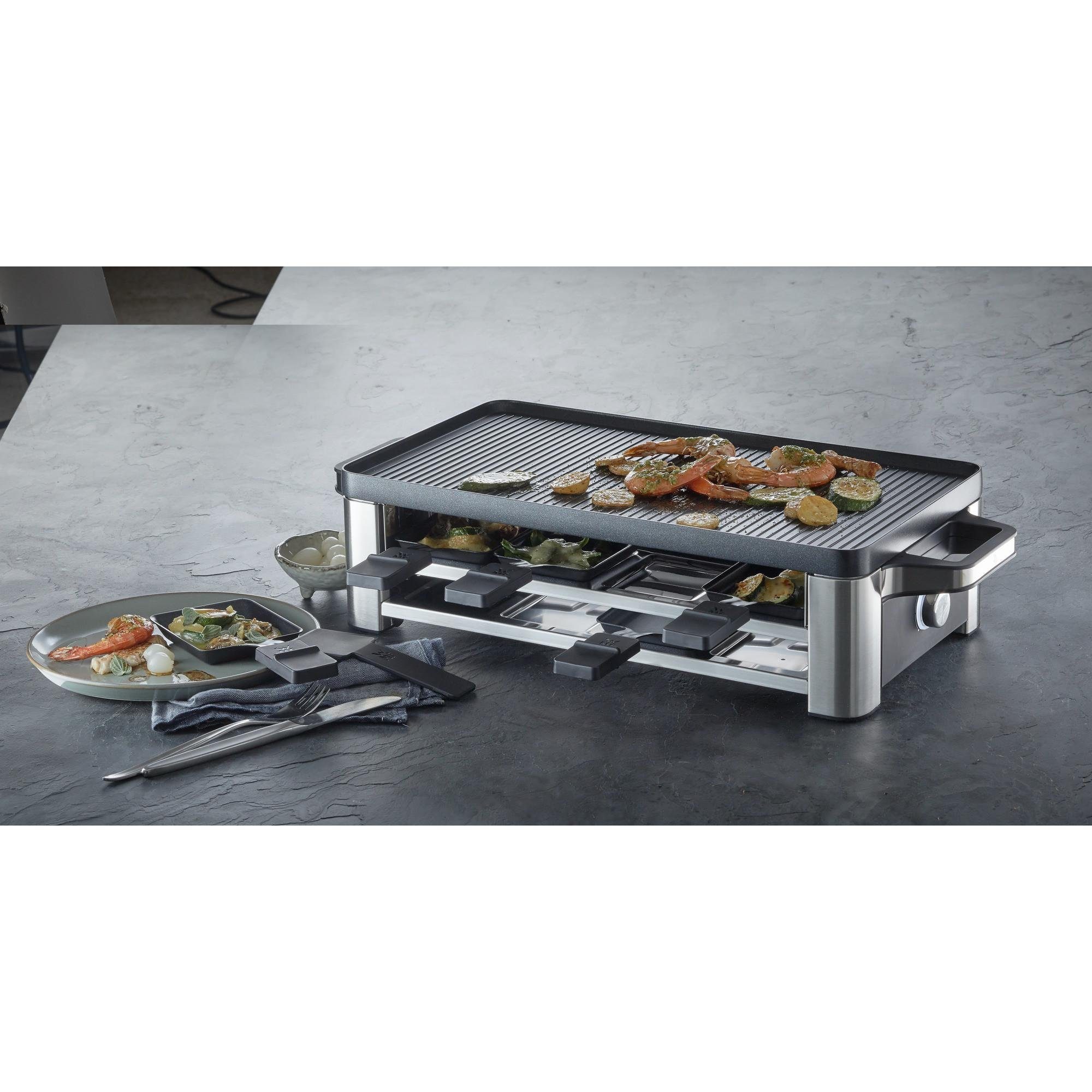 WMF Raclette Lono for 8, 8 Raclettepfännchen, 1500 W, Für 8 Personen