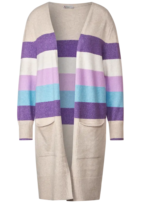 Street One Longcardigan mit Streifen
