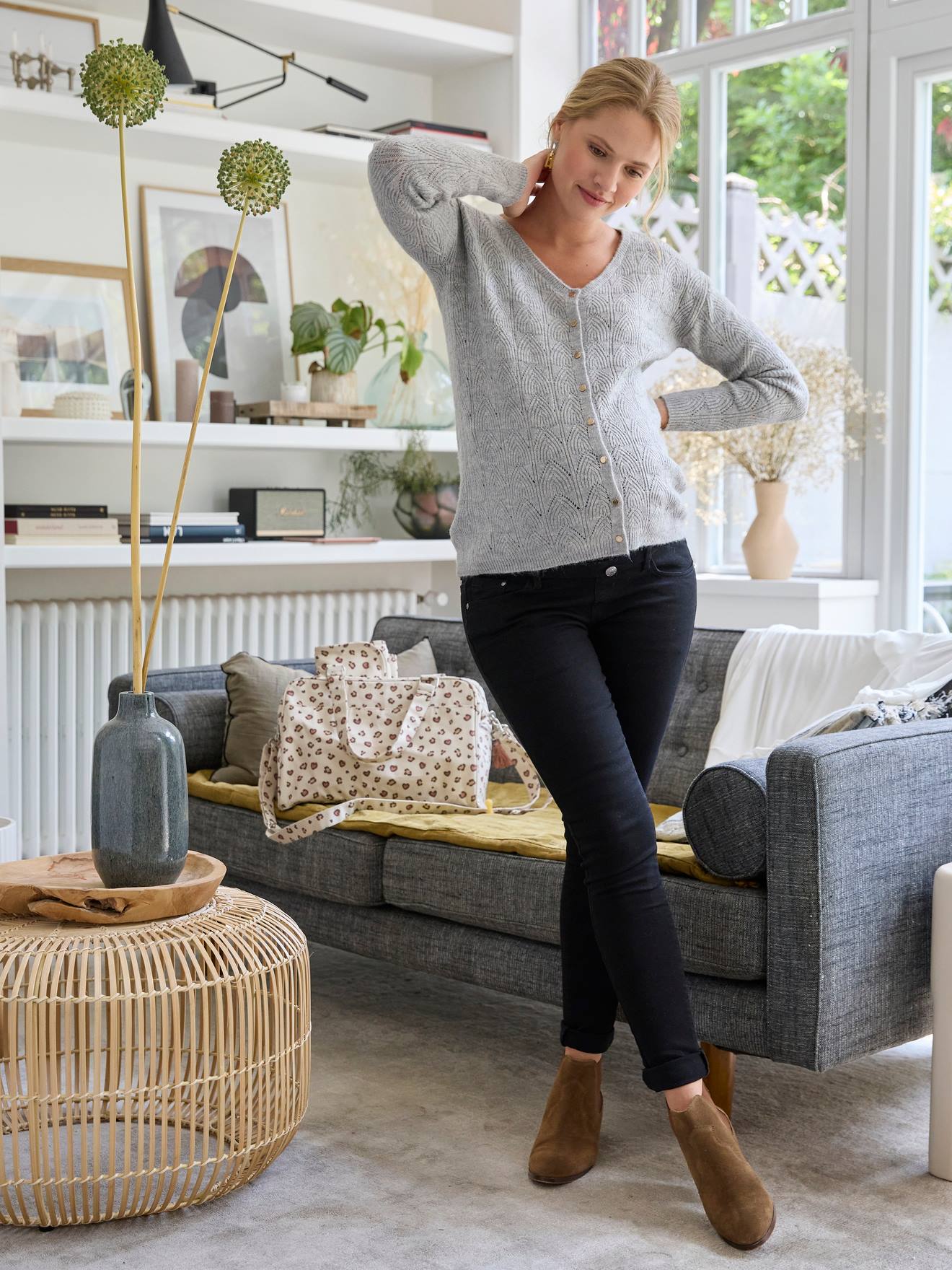 Vertbaudet Umstands-Jeans, Skinny-Fit BASIC - blue stone