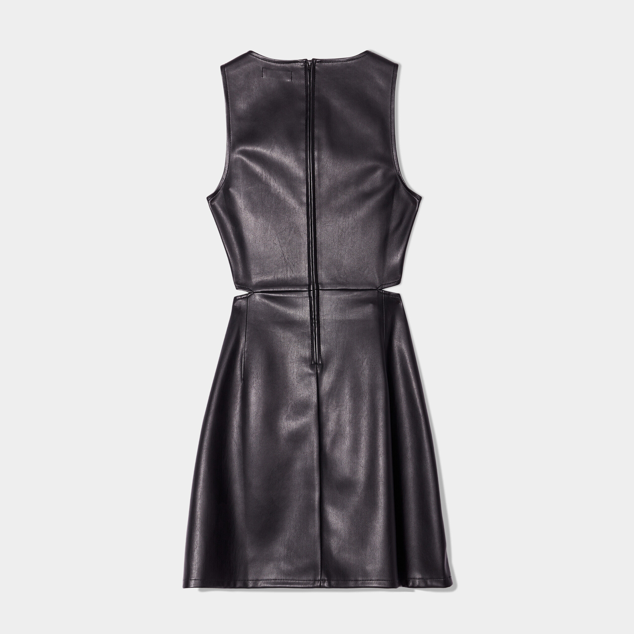 Robe droite simili cuir noir femme | Cache Cache