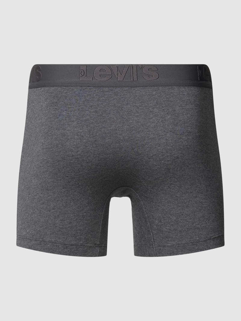 Boxershorts mit Label-Bund im 3er-Pack in schwarz