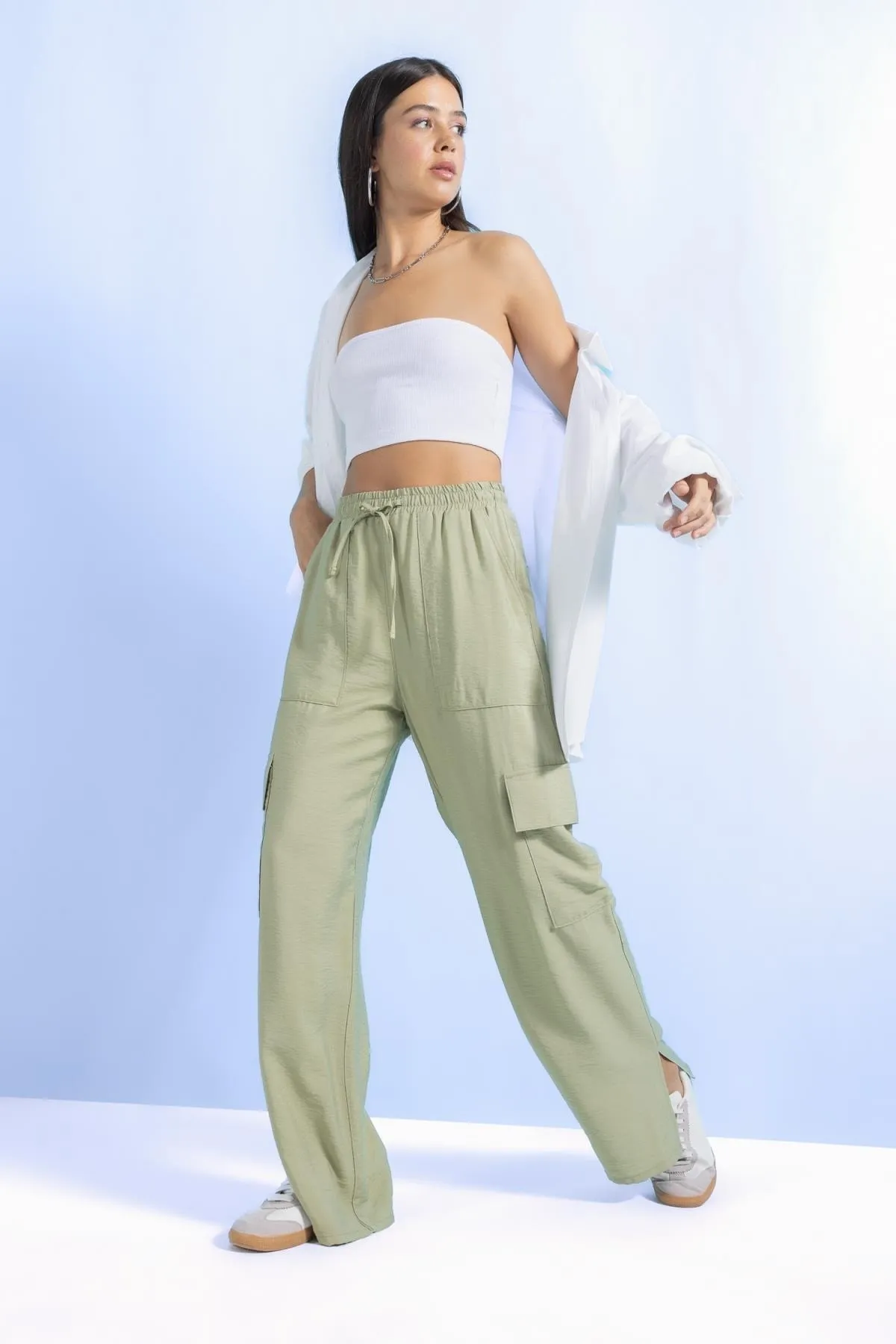 DeFacto  Weite Beintasche, hohe Taille, weites Bein, lange Hose A9212ax23sm