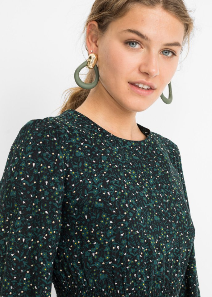 Midikleid mit Blumenprint