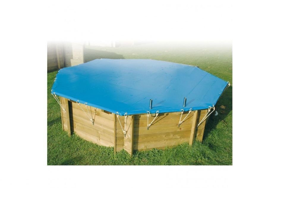Ubbink Pool-Abdeckplane Winter- und Sicherheitsplane - 550g - 430 cm, achteckig