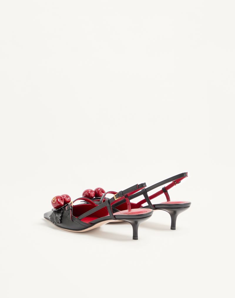 Sapatos de salto slingback Cherryfic de 45 mm em pele de cabra