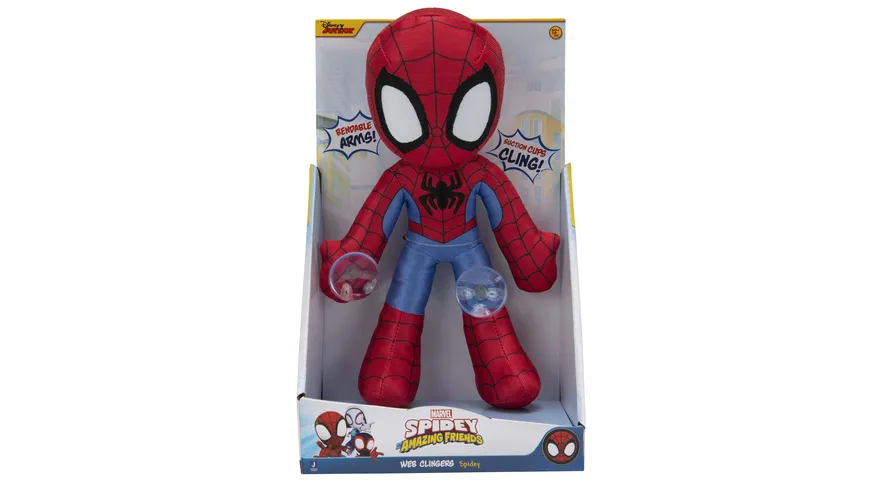 Spidey und seine Super-Freunde - Plüschfigur mit Saugnäpfen - Spidey