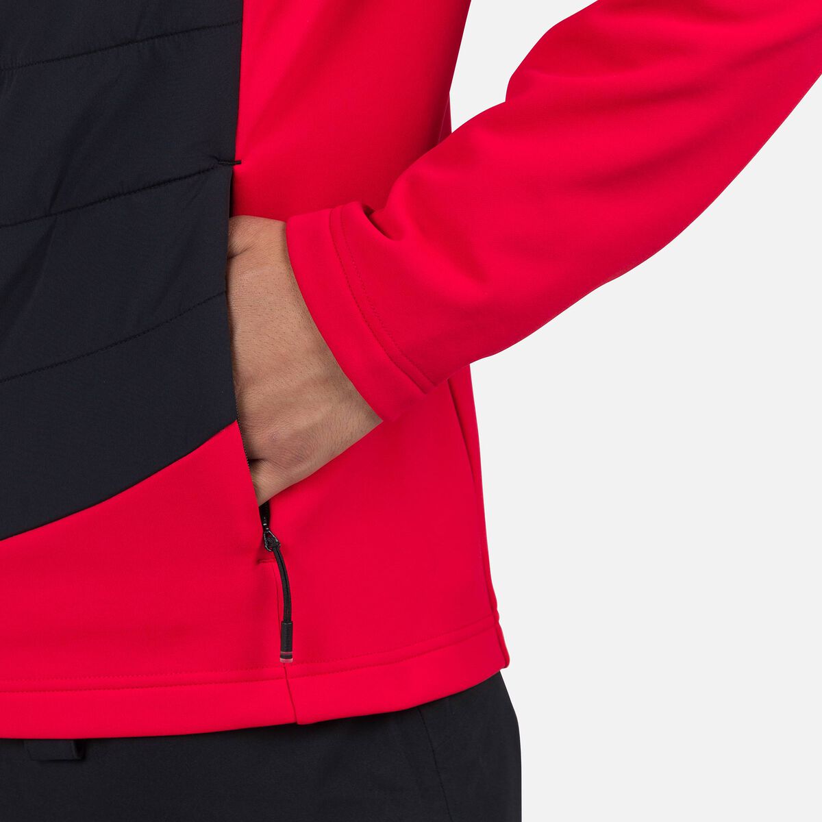 Herrenjacke mit durchgehendem Reißverschluss Classique Hybrid