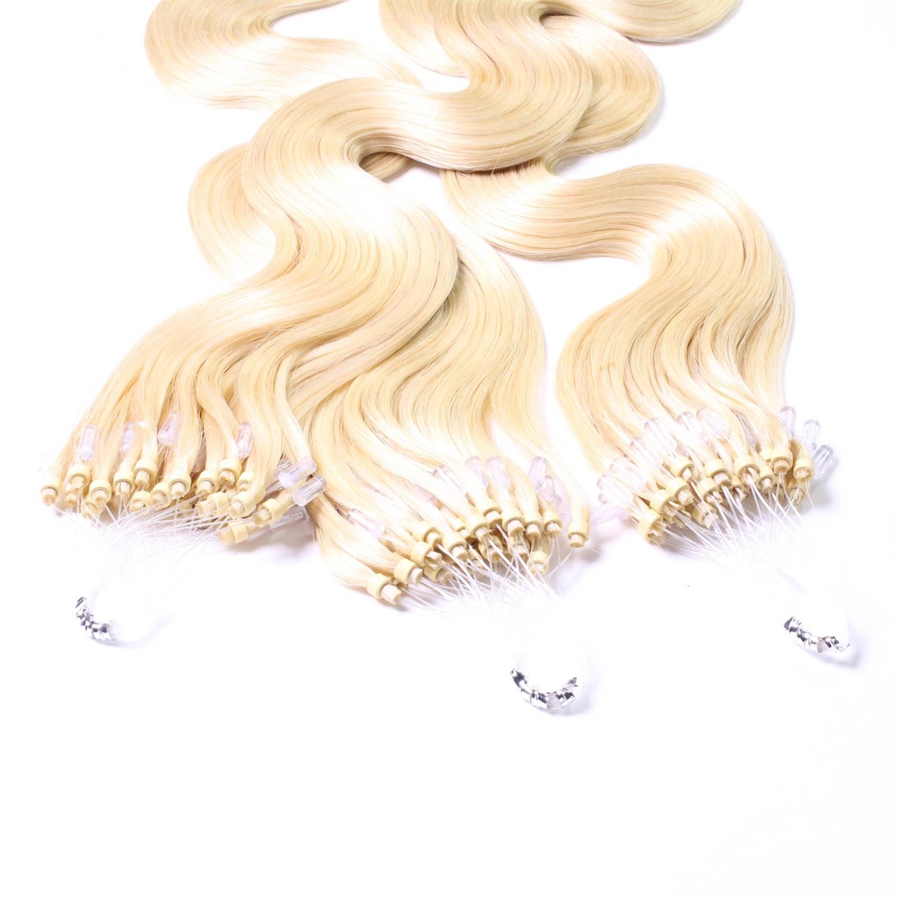 hair2heart Extensions à froid cheveux naturels #60 Blond clair 1g extensions