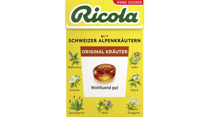Ricola Bonbons Original Schweizer Alpenkräuter Box 50 g