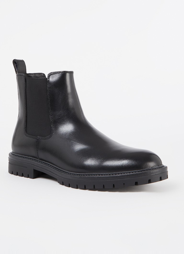 Dune London  Colson chelsea boot van leer