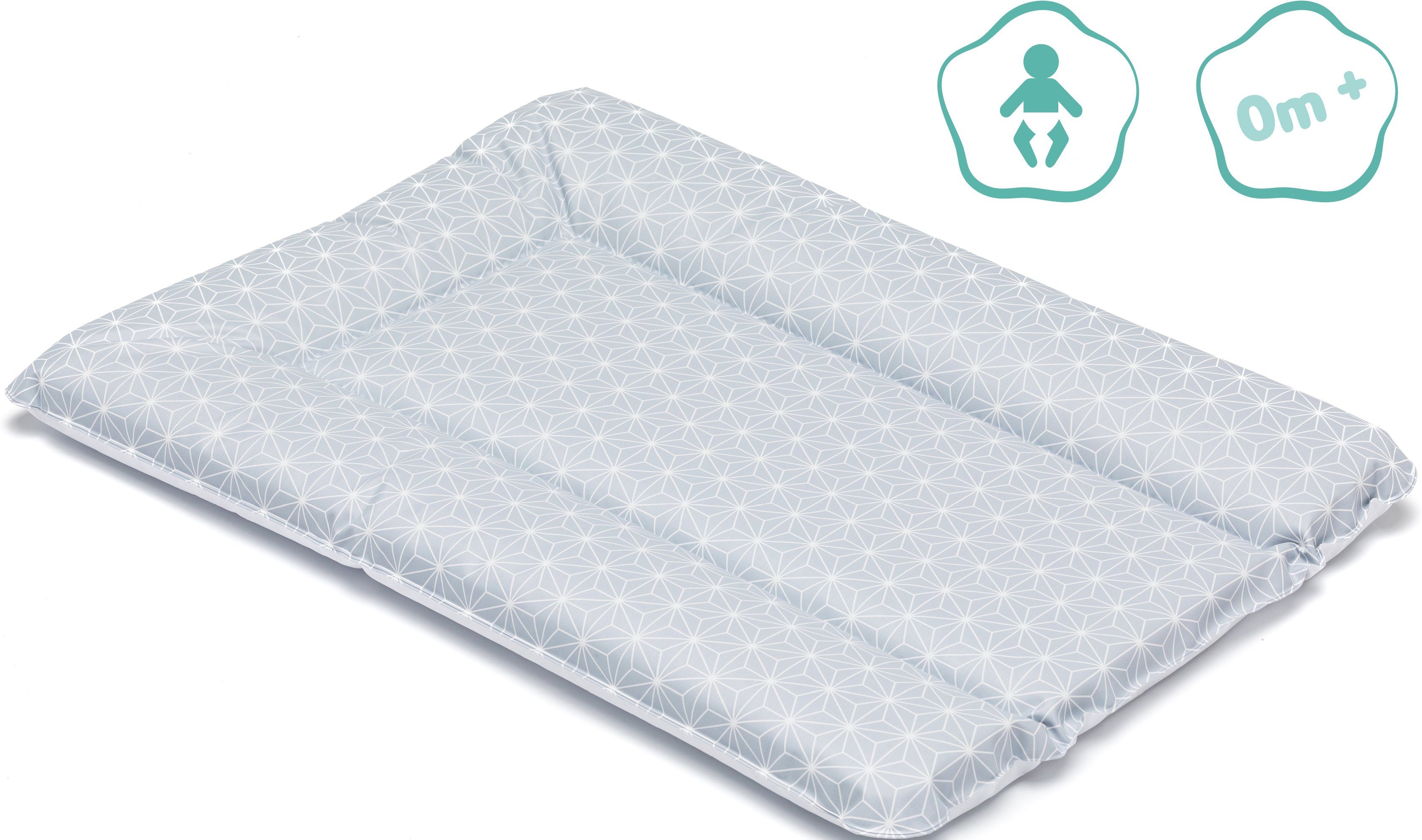 Fillikid Wickelauflage Softy, Cube Grey (1-tlg)