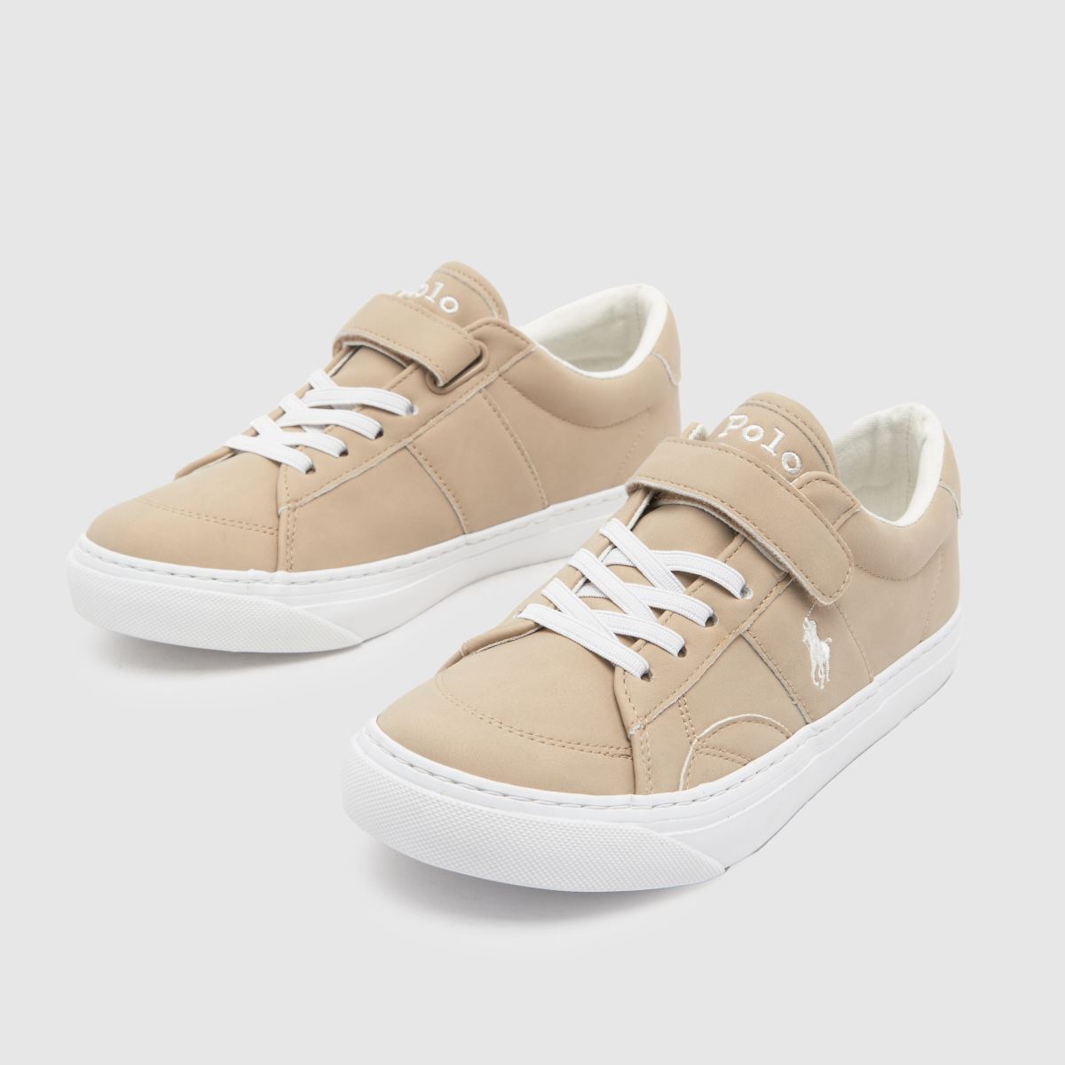 Polo Ralph Lauren naturliga Ryley-sneakers för pojkar och juniorer