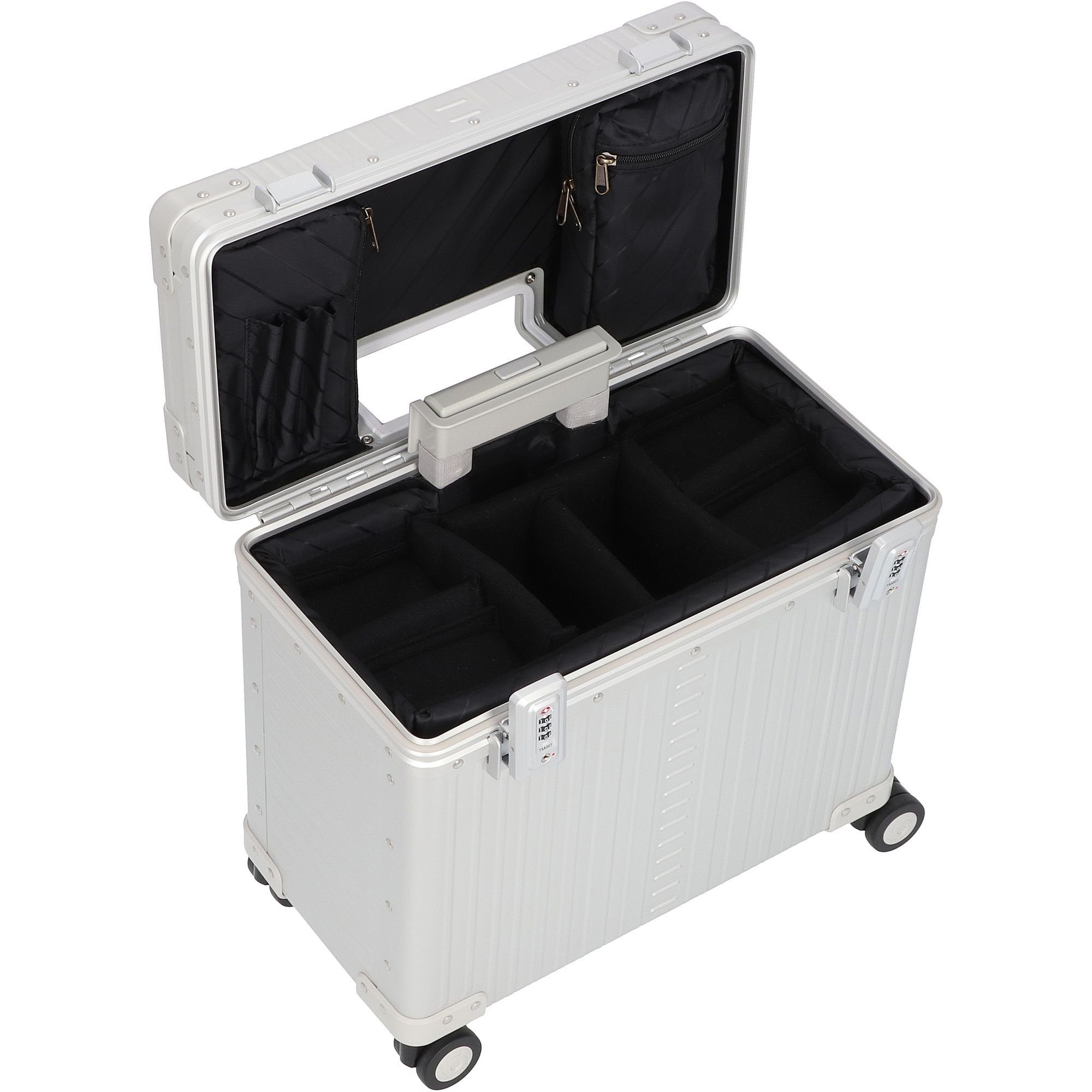 ALEON Pilotenkoffer Equipment Cases, 4 Rollen, Aluminium