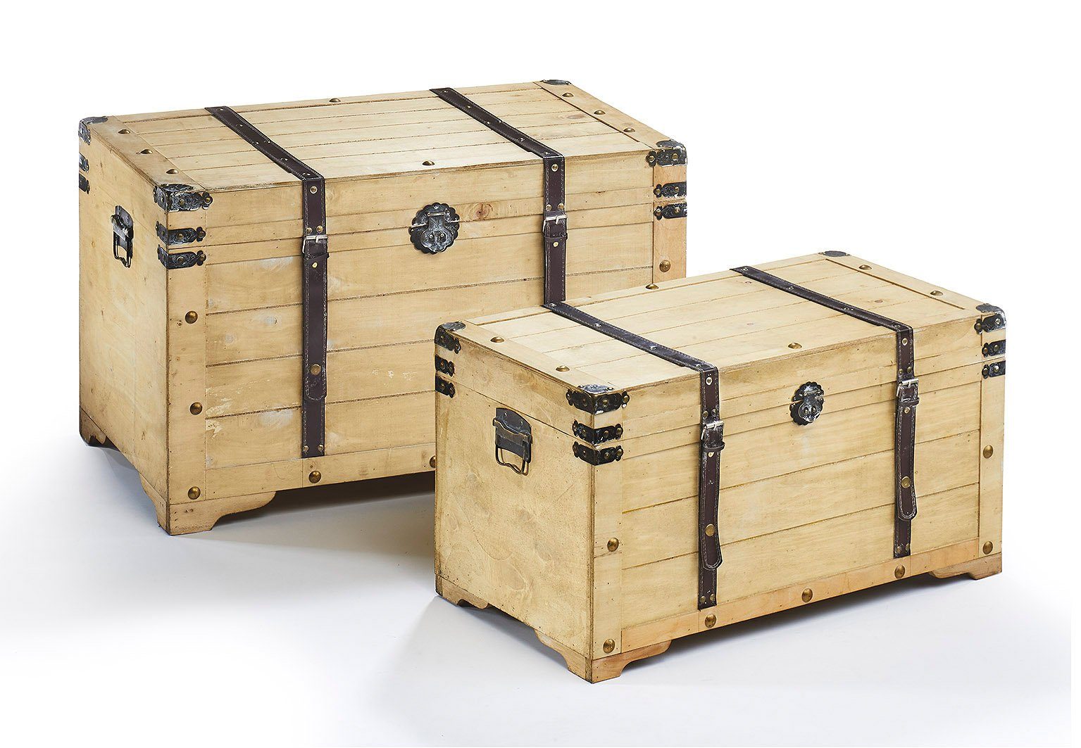 Kobolo Truhe Holztruhe KUBA aus Holz 70x35x38 cm