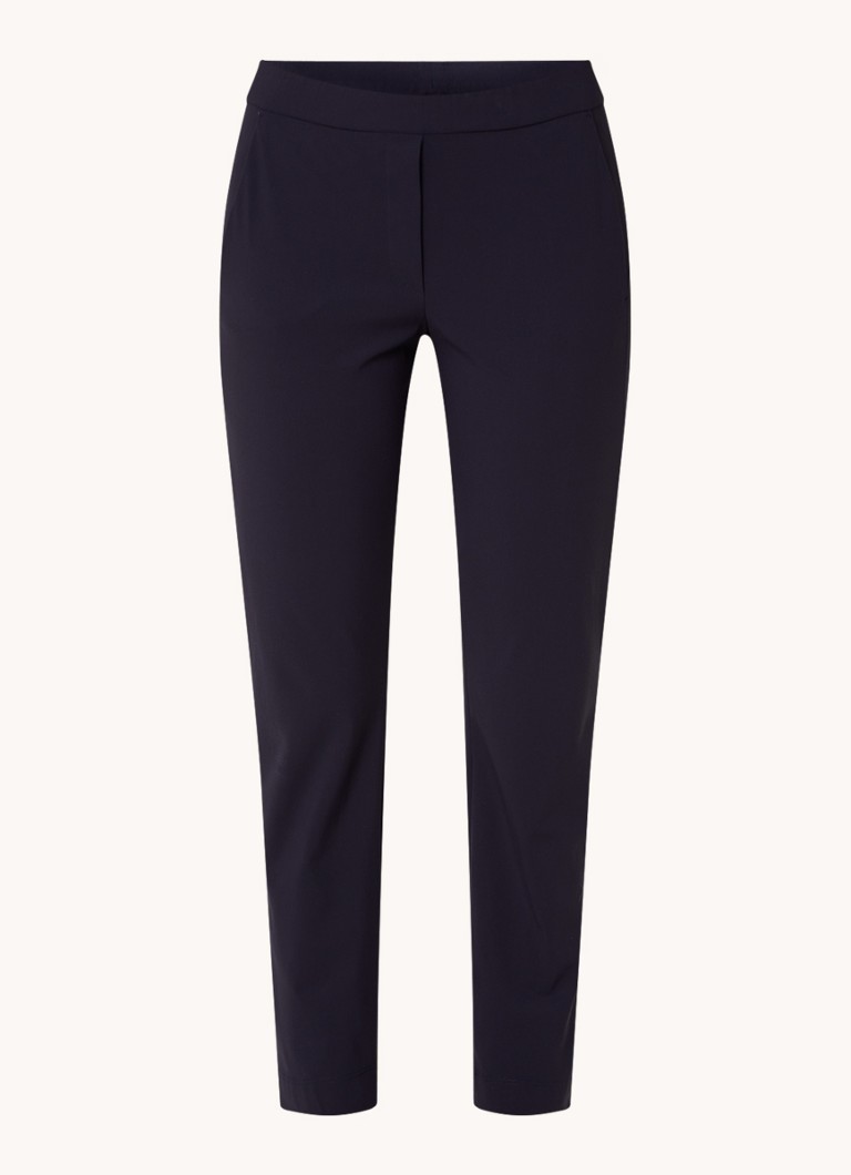 TRVL DRSS  High waist slim fit cropped pantalon van travelstof