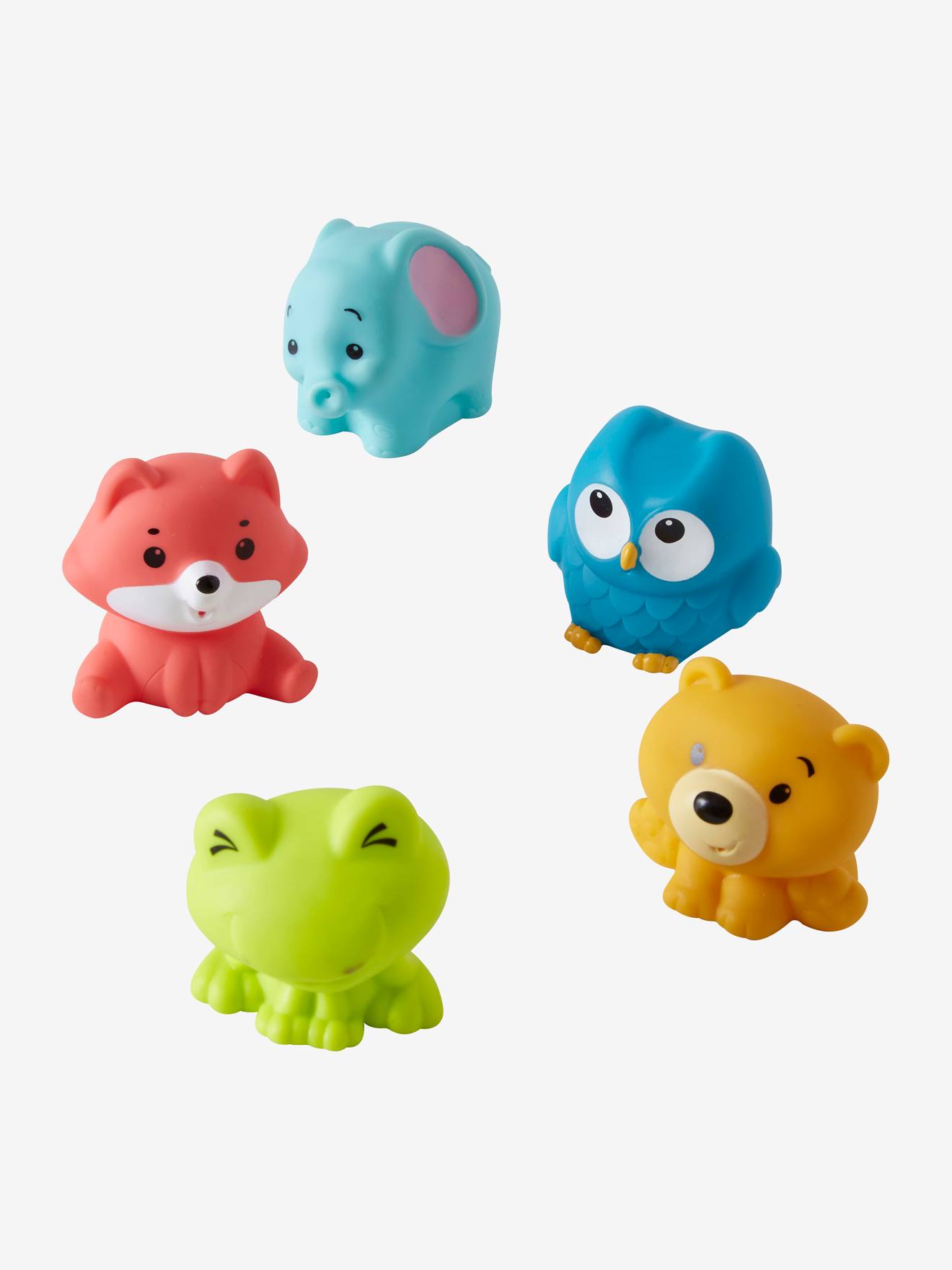 Set de 10 aspergeurs de bain animaux multicolore