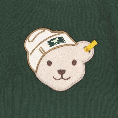 T-Shirt langarm, dunkelgrün für Jungs