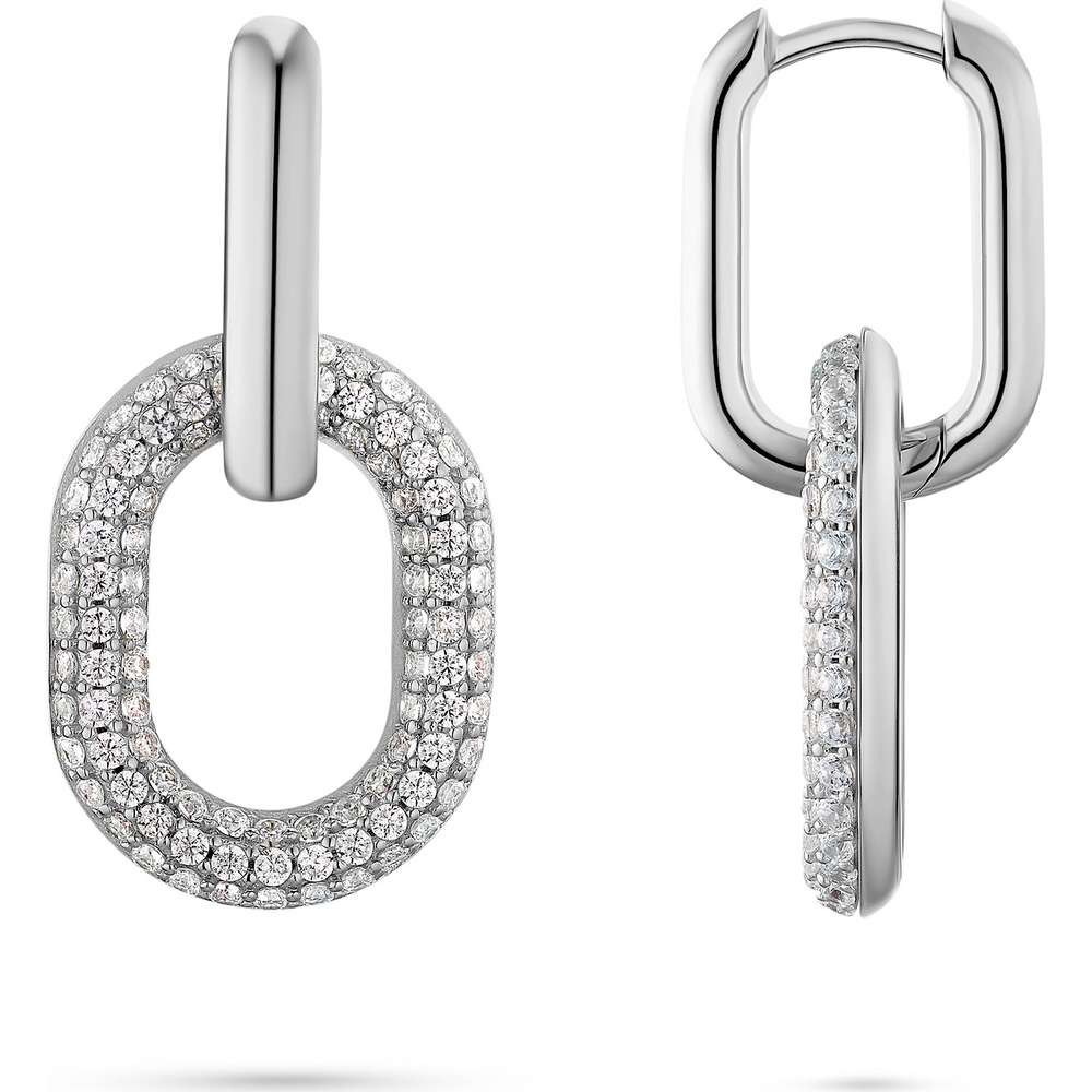 Jette Créoles 925 Argent Boucles d'oreilles