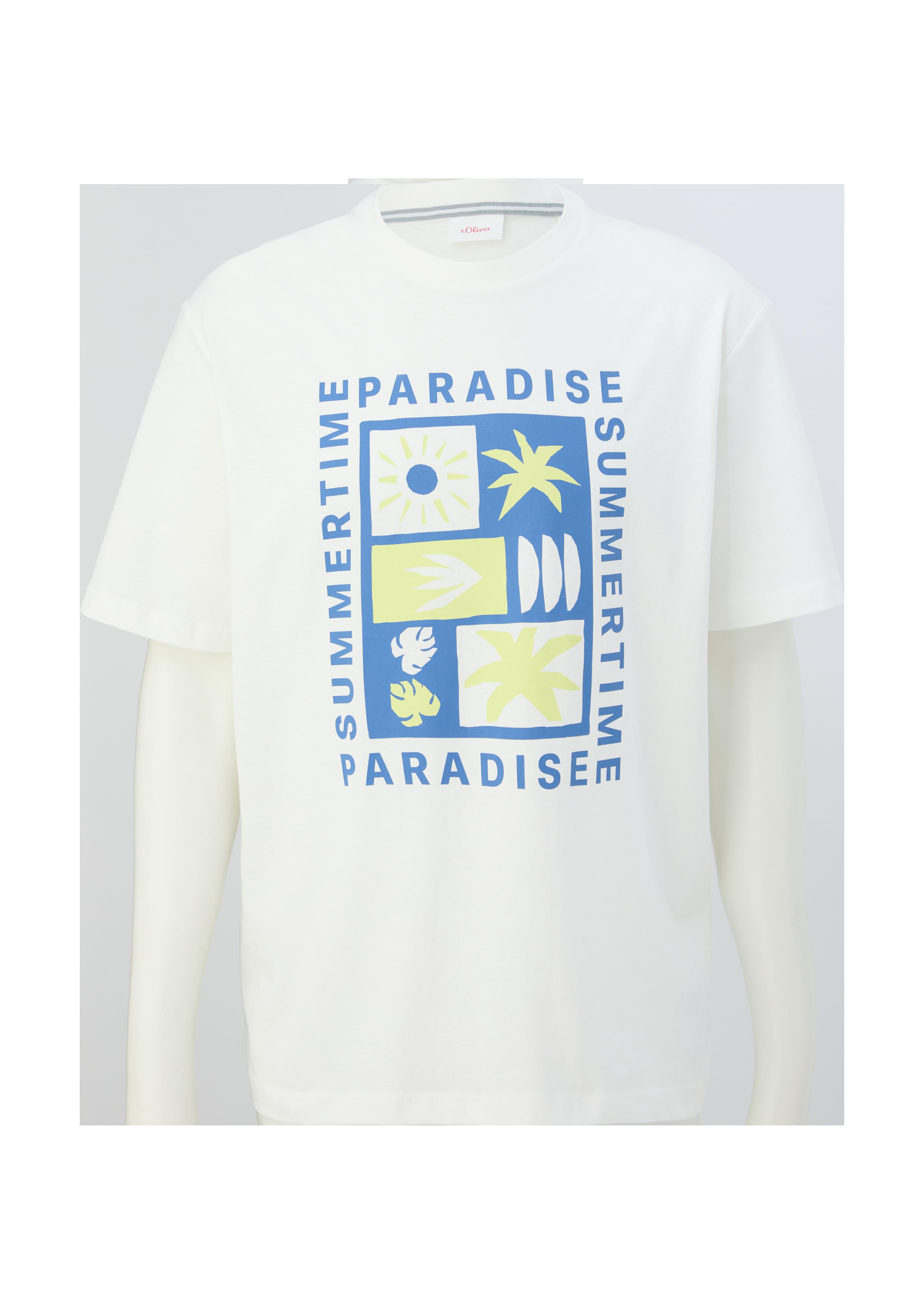 Baumwollshirt mit Frontprint  2131371-01D2