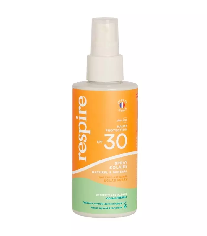 SUN CARE RESPIRE Spray solaire naturel & minéral SPF 30