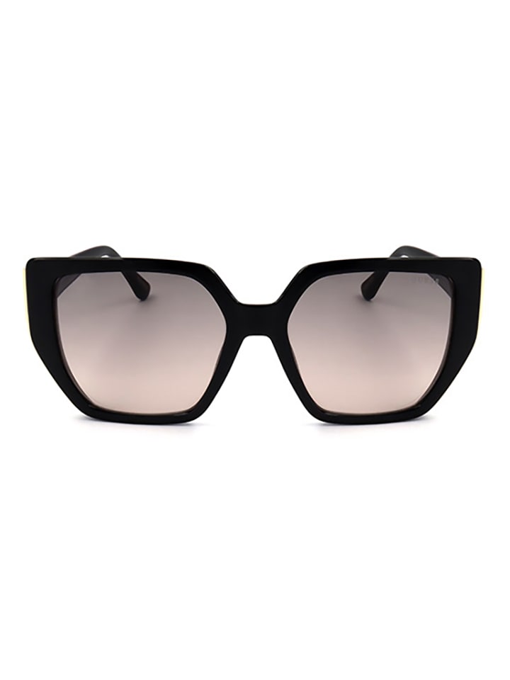 Guess Damen-Sonnenbrille in Schwarz/ Hellbraun günstig kaufen 54