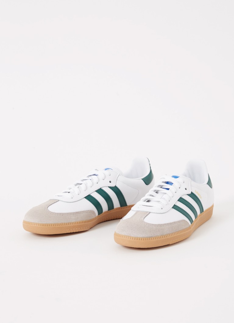 Pantofi sport Adidas Samba OG din piele cu detalii decorative