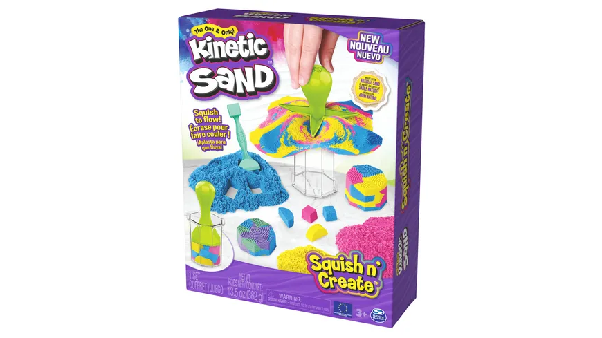 Spin Master - Kinetic Sand - Squish N’ Create Set