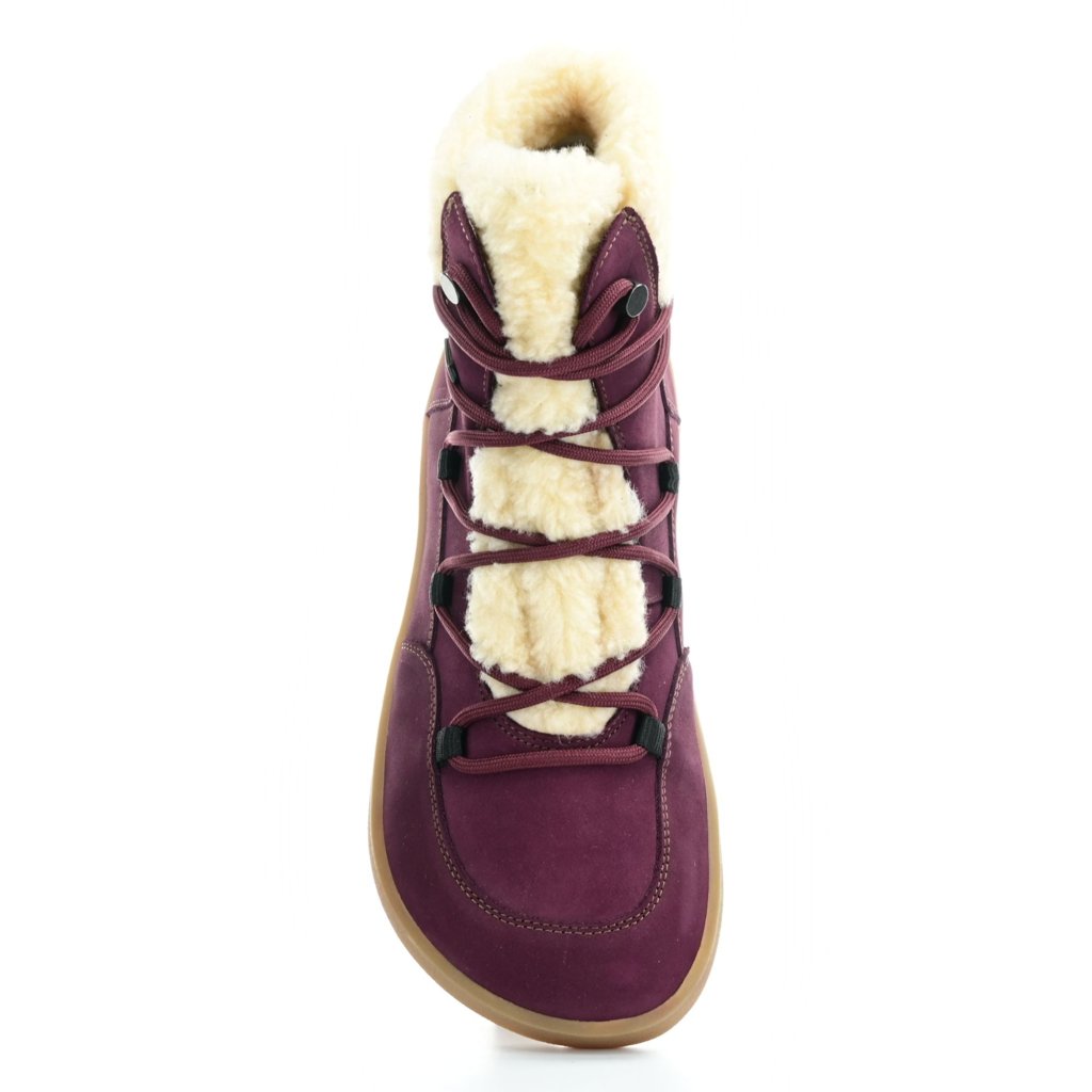 Be Lenka Bliss Burgundy Red rote Winterbarfußschuhe