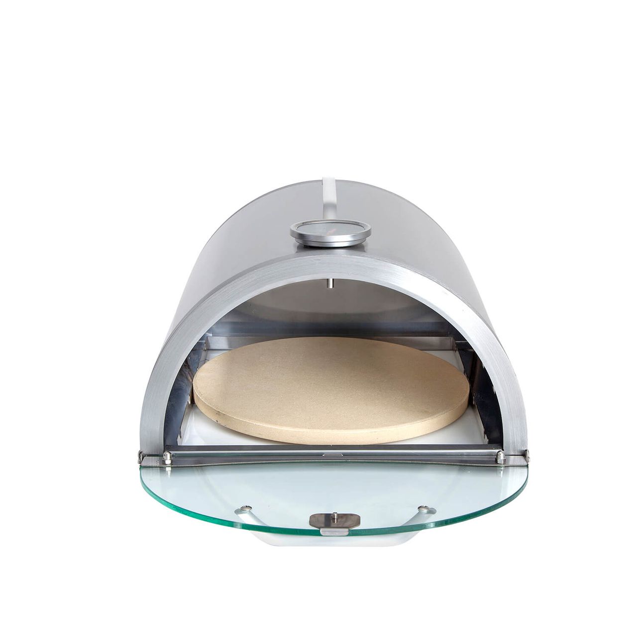 Allgrill AllGrill  Pizzaboxx rund Edelstahl Gas-Grillmodelle Seitenkochfeld