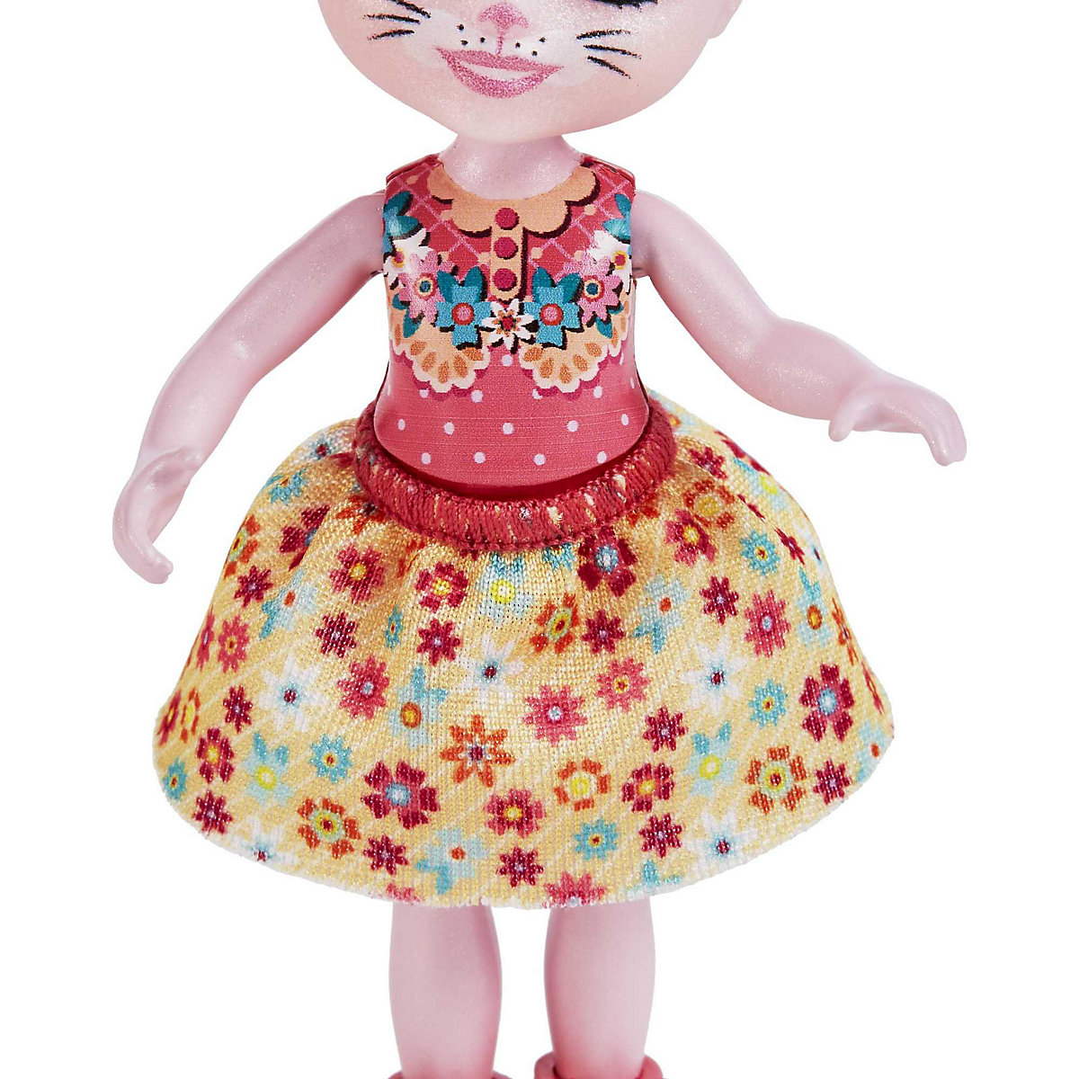 Enchantimals Bree Bunny und kleine Schwester (ca. 15 cm & ca. 4 cm) & 2 Tierfiguren