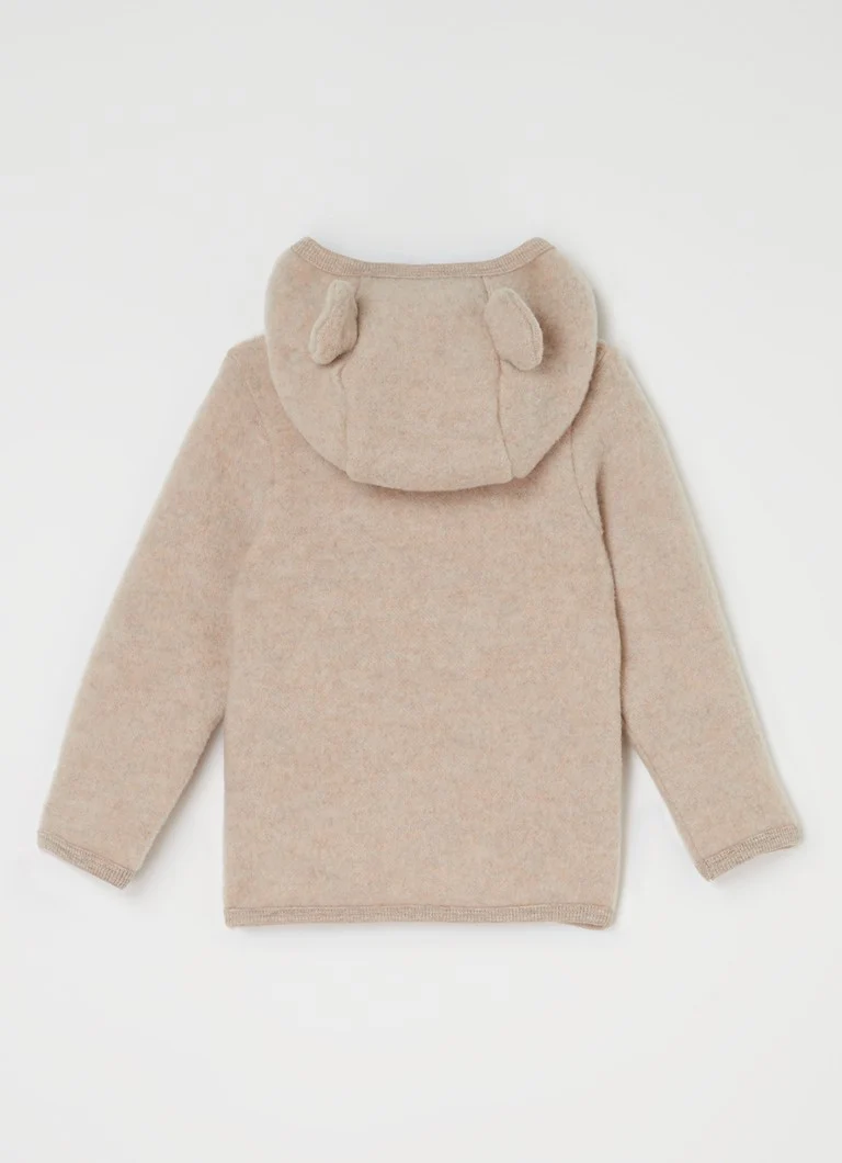 Veste en laine à capuche Huttelihut
