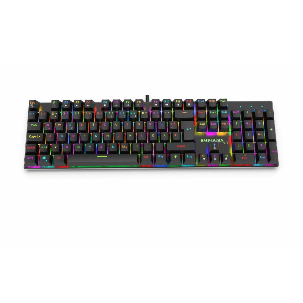 Inca IKG-443 Gaming Tastatur mechanische Metalltastatur 18 LED Modus RGB Beleuchtung Schwarz