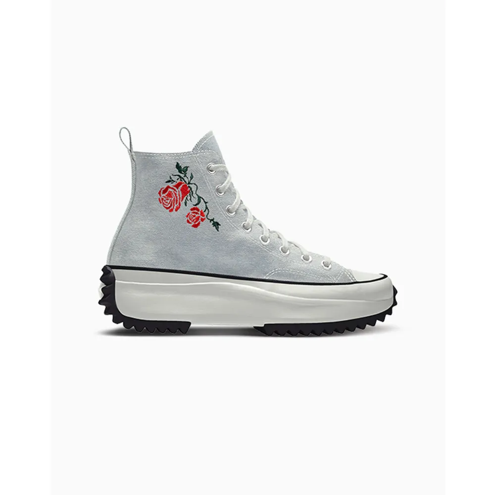 Converse Custom Run Star Hike Platform Embroidery By You A07991CHO23_LTDENIM_ROSE_GR / grau