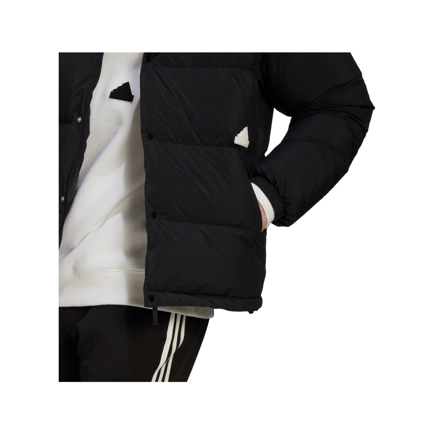 adidas New Puffed Jacke Schwarz