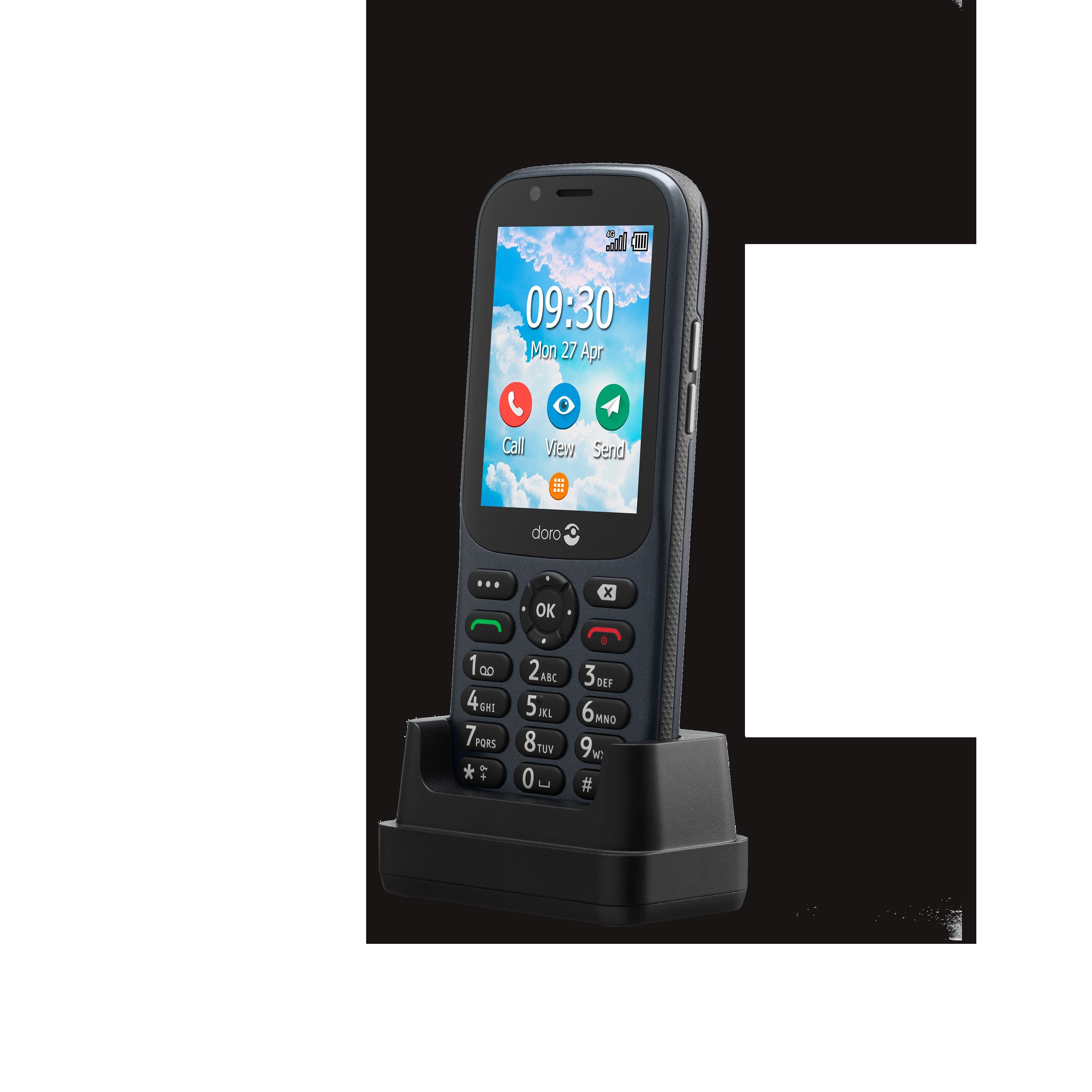 Doro 730X Smartphone (7,11 cm/2,8 Zoll, 1,3 GB Speicherplatz, 3 MP Kamera)