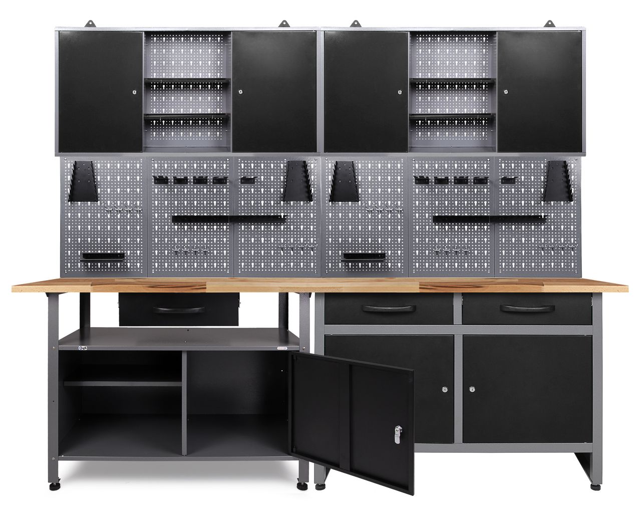 Ondis24 Ondis24 Werkstatt Set Schöpfer 240 cm 2 Schränke