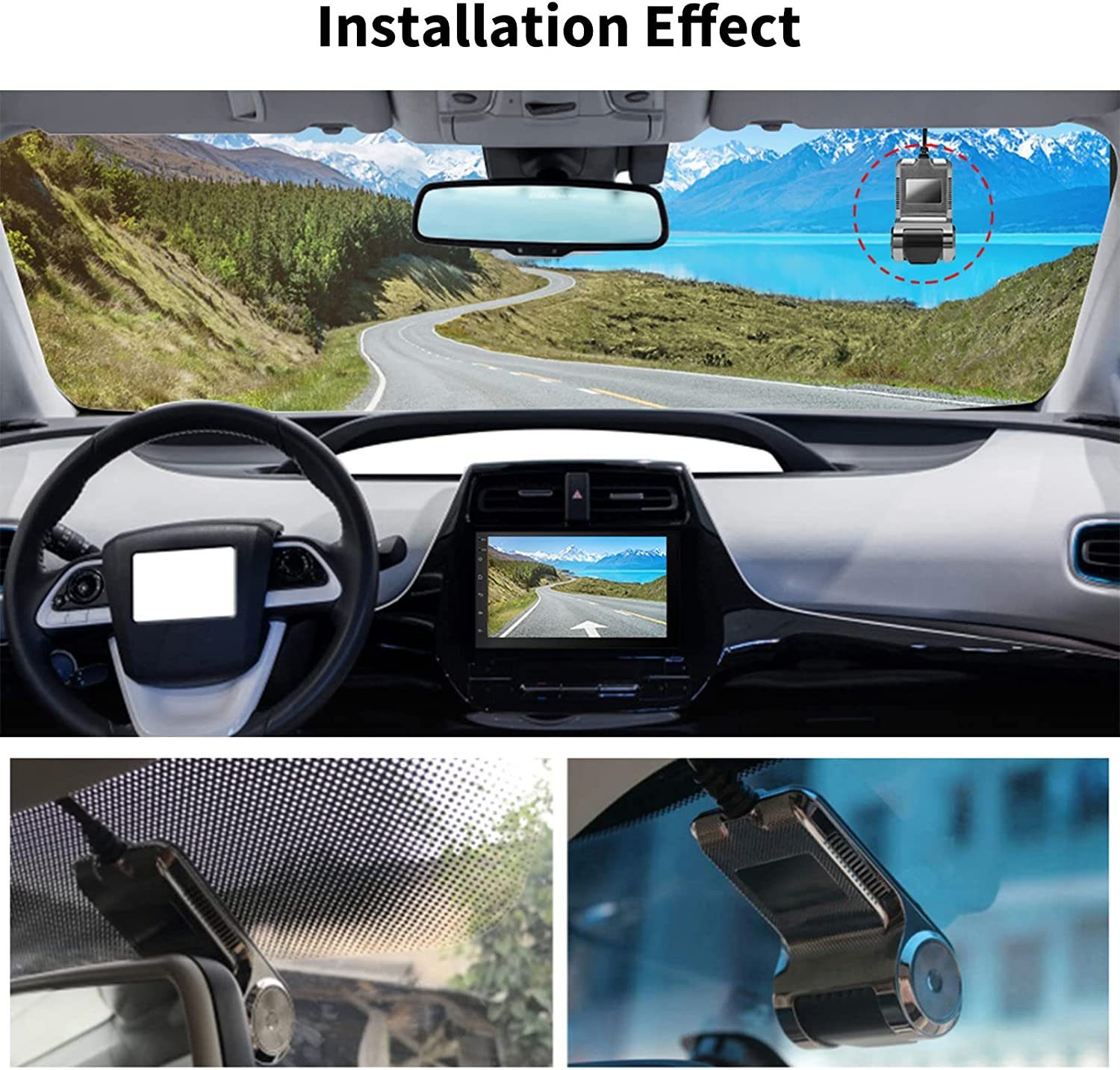 GABITECH HD Dashcam Kamera DVR Recorder USB Kamera für alle Android radios Dashcam