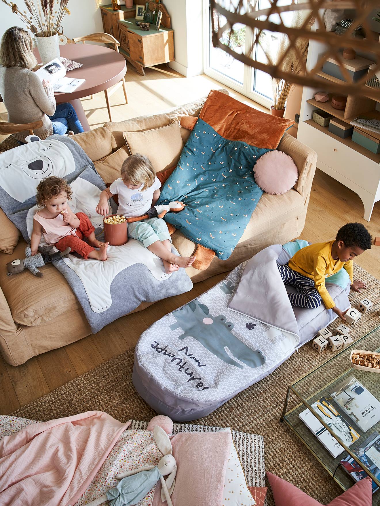 Sac de couchage Readybed® avec matelas intégré SAFARI gris