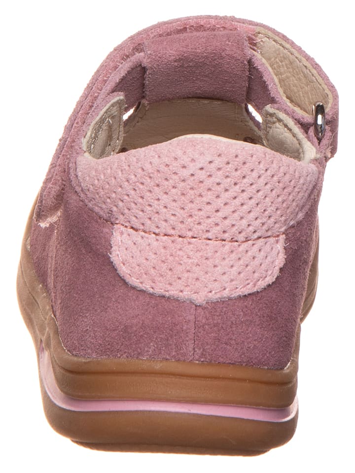 lamino Leder-Halbsandalen in Pink günstig kaufen