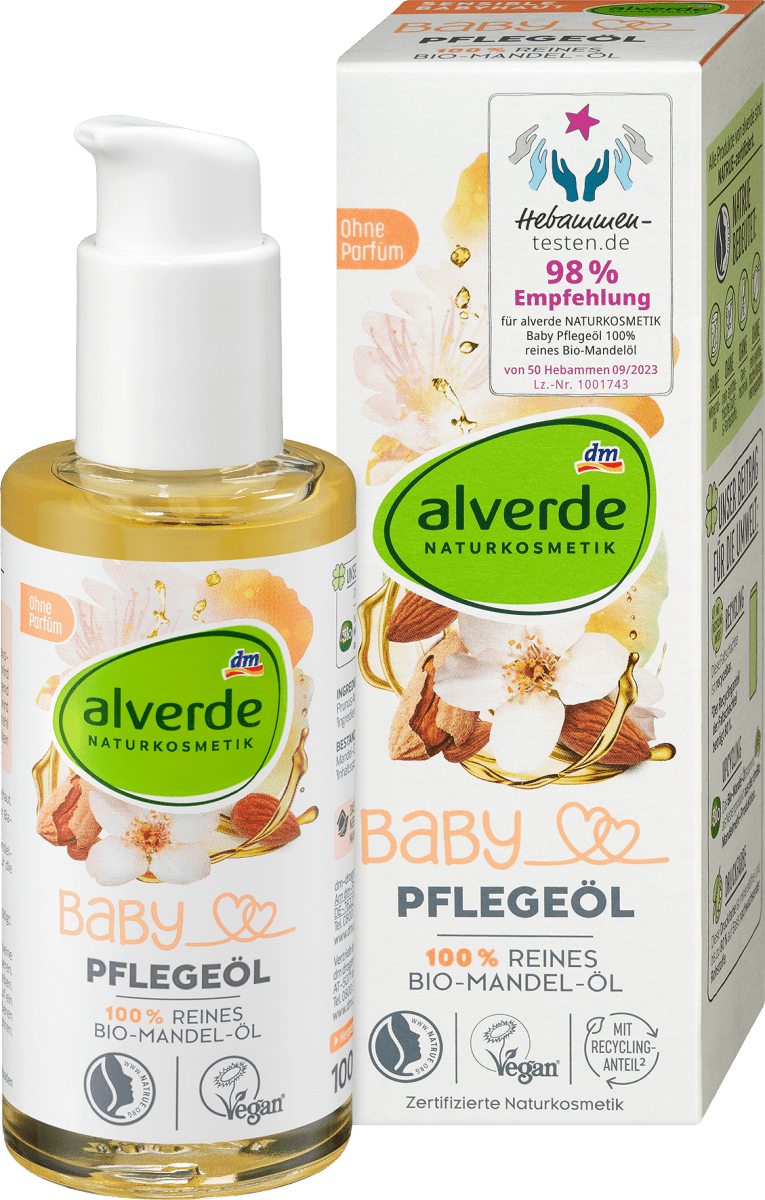 Babyöl 100% reines Bio-Mandelöl, 100 ml