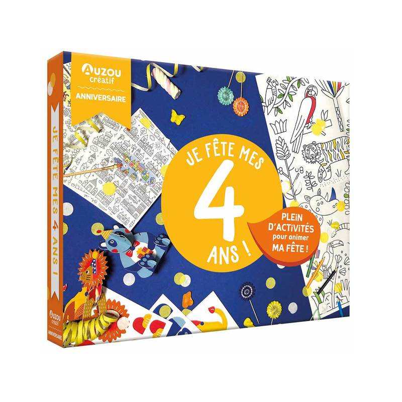 Coffret Mon coffret d'anniversaire, je fête mes 4 ans - Auzou