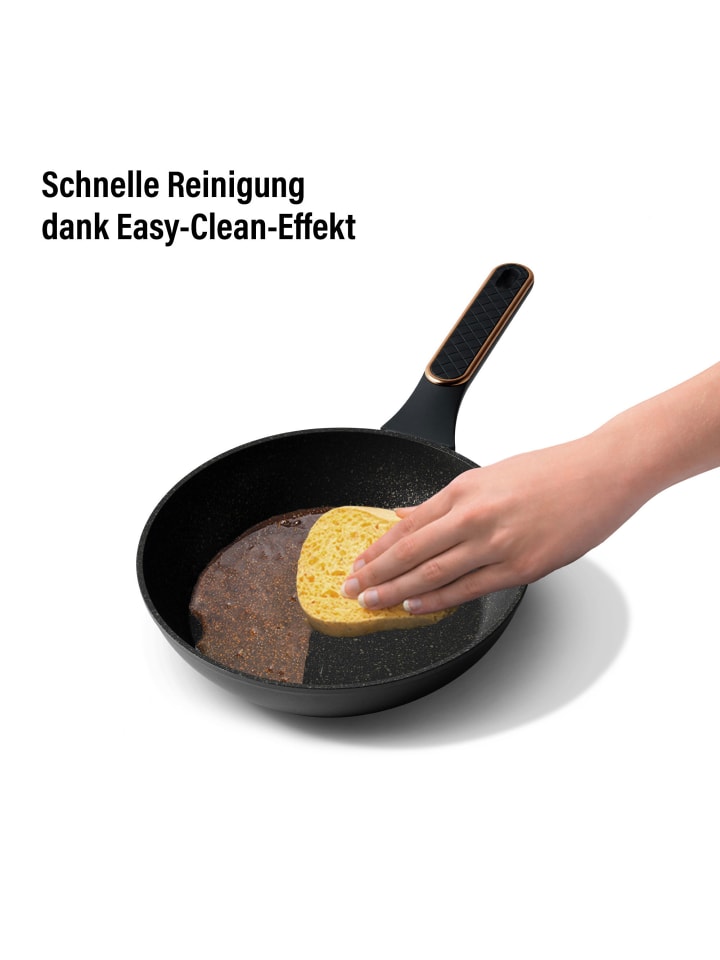 Stoneline Kochgeschirr-Set 11-teilig 18/20/24 | mit Deckeln in Roségold günstig kaufen onesize