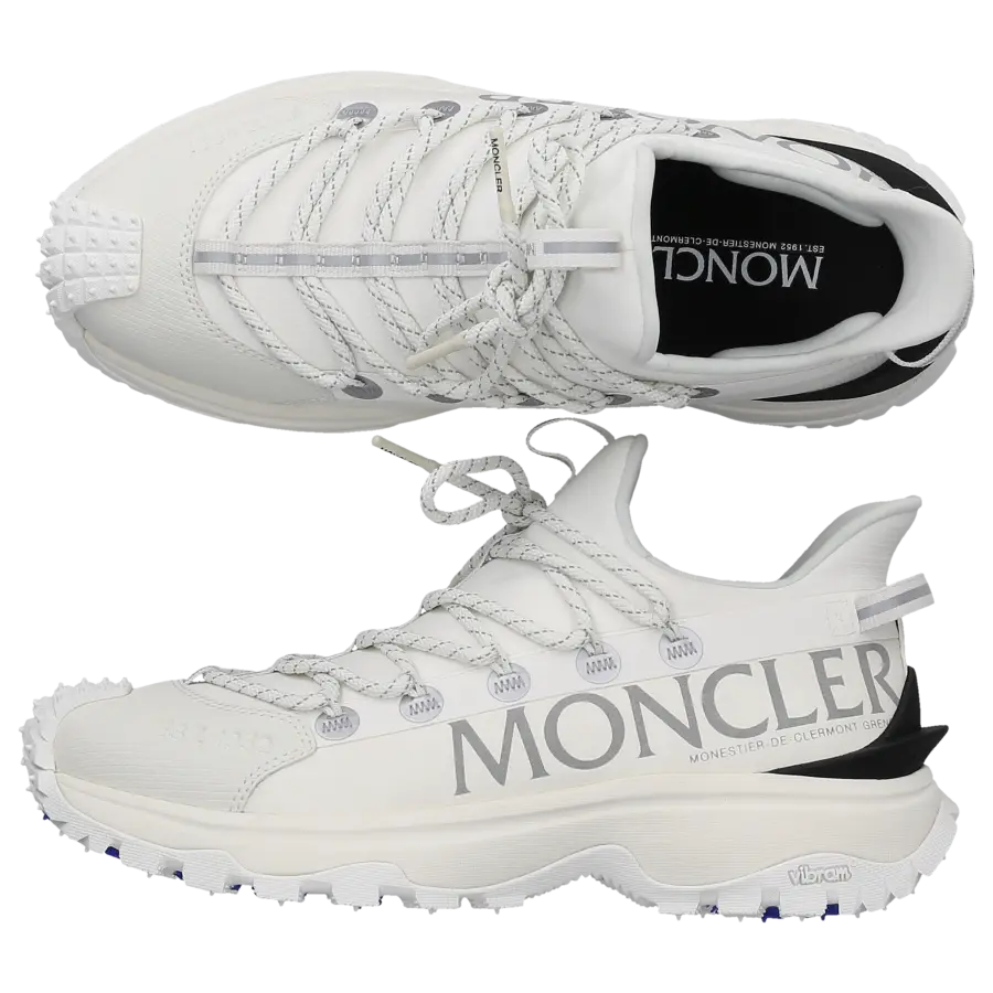 Moncler - Sneaker low TRAILGRIP LITE 2 Kalbsleder - weiß